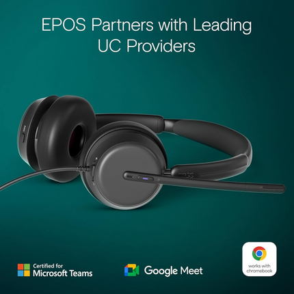 EPOS IMPACT 860T ANC Wired Headset with USB-C, Adaptive ANC & Microsoft Teams