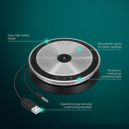 EPOS EXPAND SP20 Portable USB Speakerphone with Full-Duplex Audio for Personal Meetings