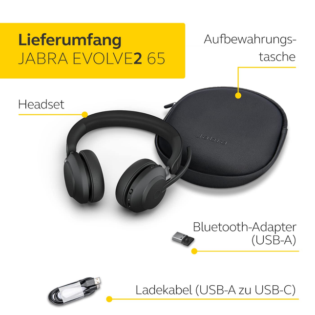 Jabra Evolve2 65 Wireless Headset
