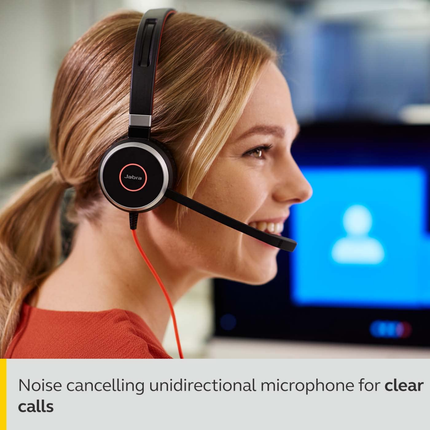 Jabra Evolve 40 MS Stereo USB Headset with Noise-Cancelling Microphone