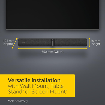 Jabra PanaCast 50 4K Video Bar with AI-Powered Camera