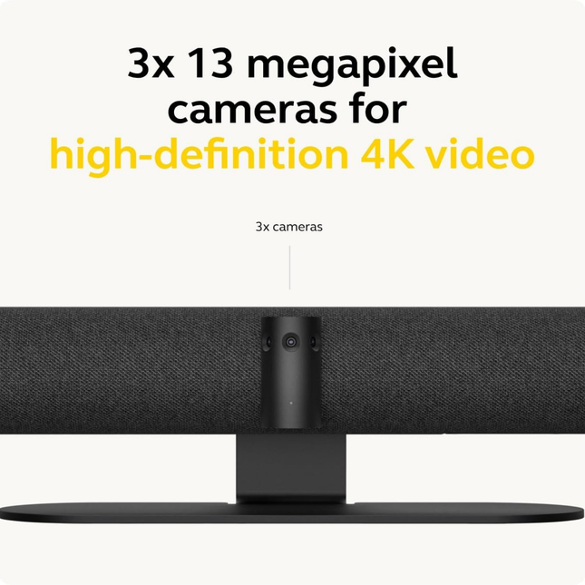 Jabra PanaCast 50 4K Video Bar with AI-Powered Camera