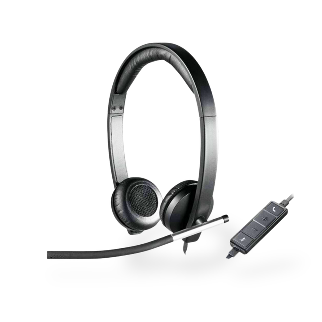 Logitech H650e USB Business Headset with Noise-Cancelling Microphone, Stereo