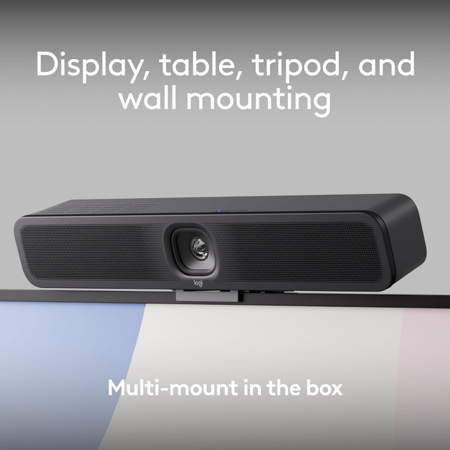 Logitech MeetUp 2 4K USB Video Conferencing Camera with AI Framing for Small Rooms