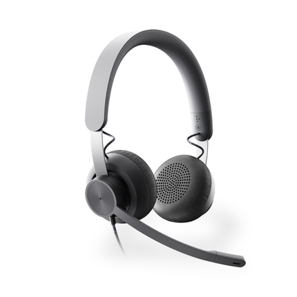 Logitech Zone Wired USB Headset with Noise-Cancelling Microphone, USB-C & USB-A