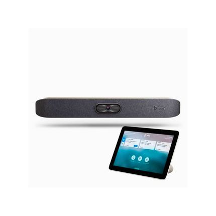 Poly Studio X50 4K All-in-One Video Bar with Camera, Speaker & Microphone for Medium Rooms