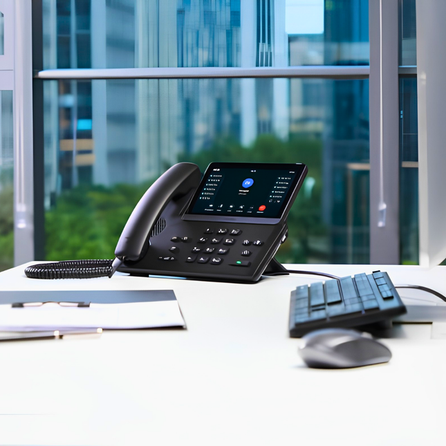 Yealink SIP-T87W Prime IP Phone with Touchscreen, Wi-Fi & HD Voice for Executive Offices